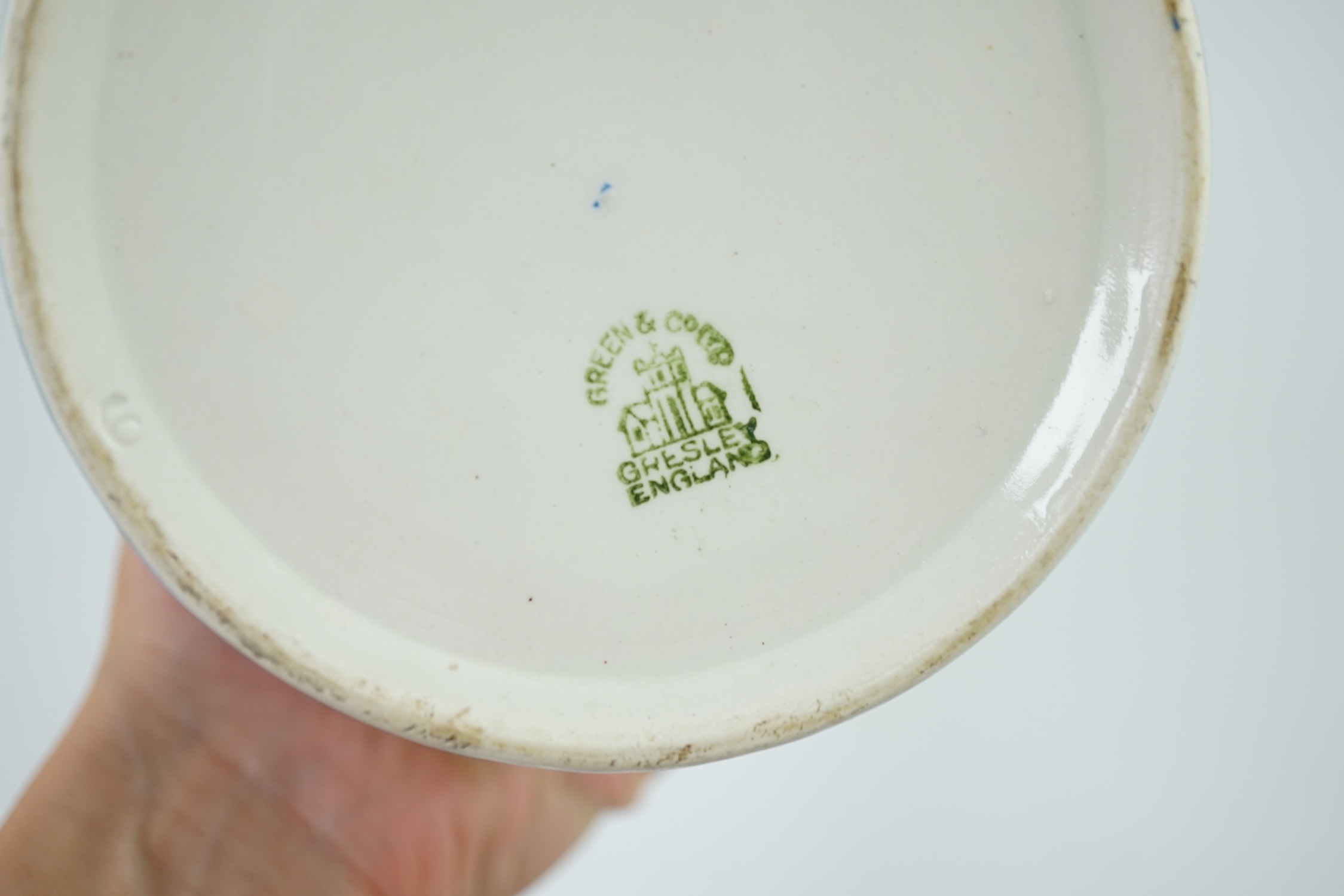 T.G.Green Cornish Kitchenware, a 17cm lidded storage jar, Lux, Green Church mark. Condition - good